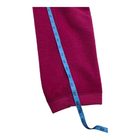 Vtg Patagonia Pants Womens 12 Raspberry Fleece Gorpcore Camping Athleisure USA - Picture 4 of 13